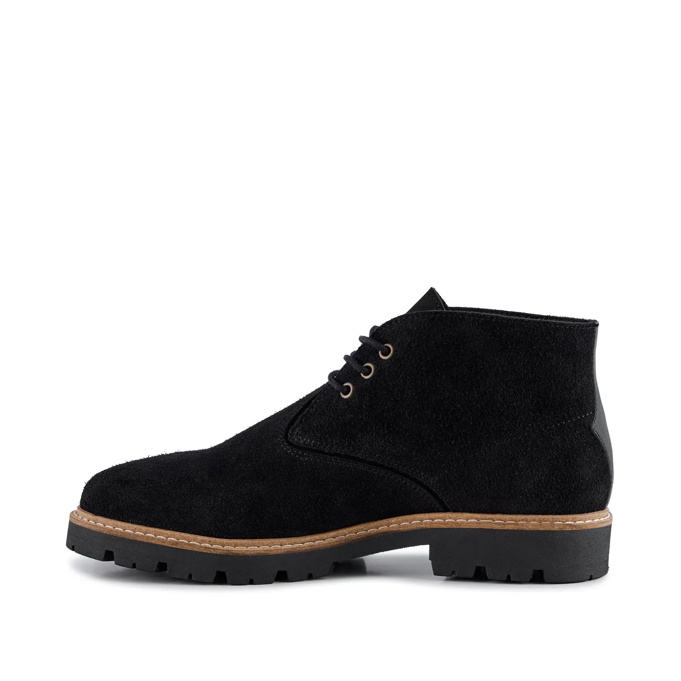 Arc støvle ruskind - BLACK