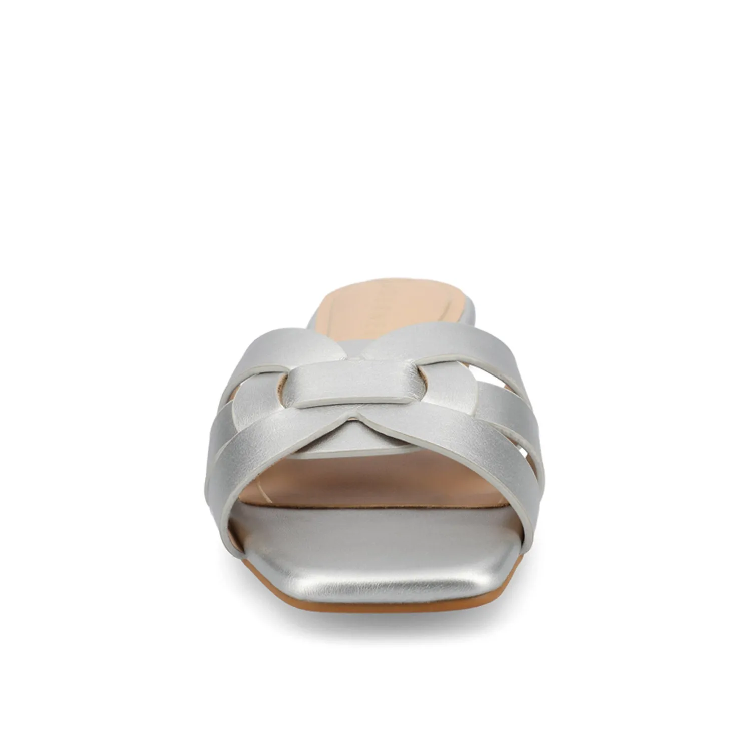 ARRINA SLIDE SANDALS IN BASIC PATENT