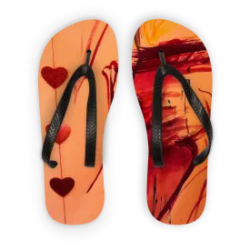 CAUGHT RED HANDED Adult Flip Flops
