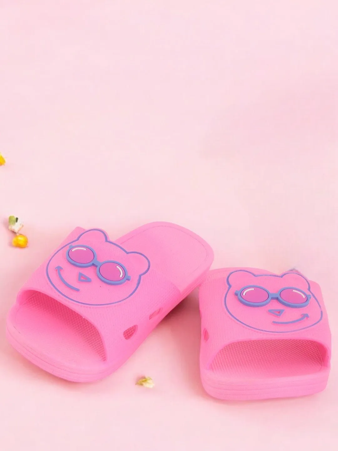 Charming Teddy Bear Face Slides for Girls