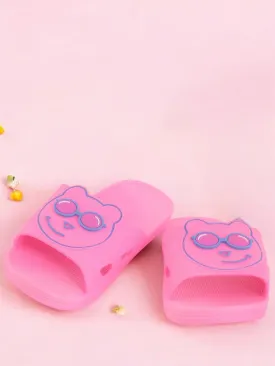 Charming Teddy Bear Face Slides for Girls