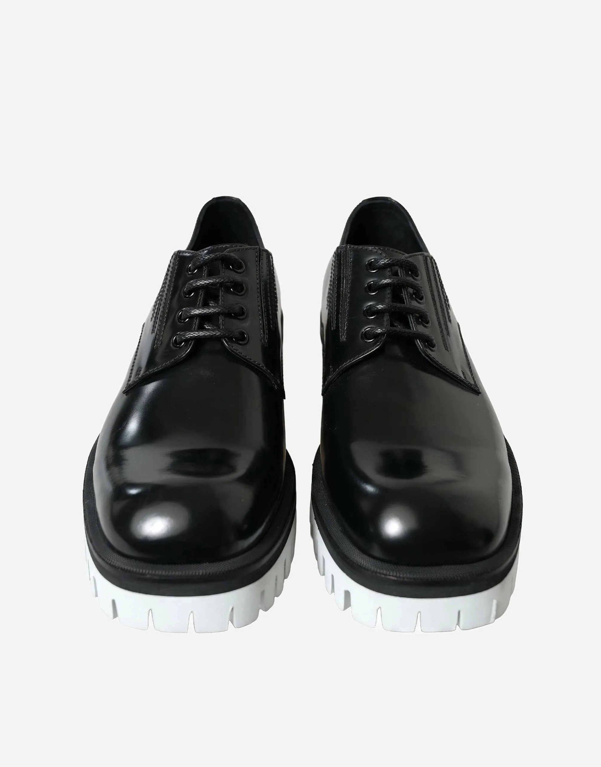 Derby In Spazzolato Calfskin Leather