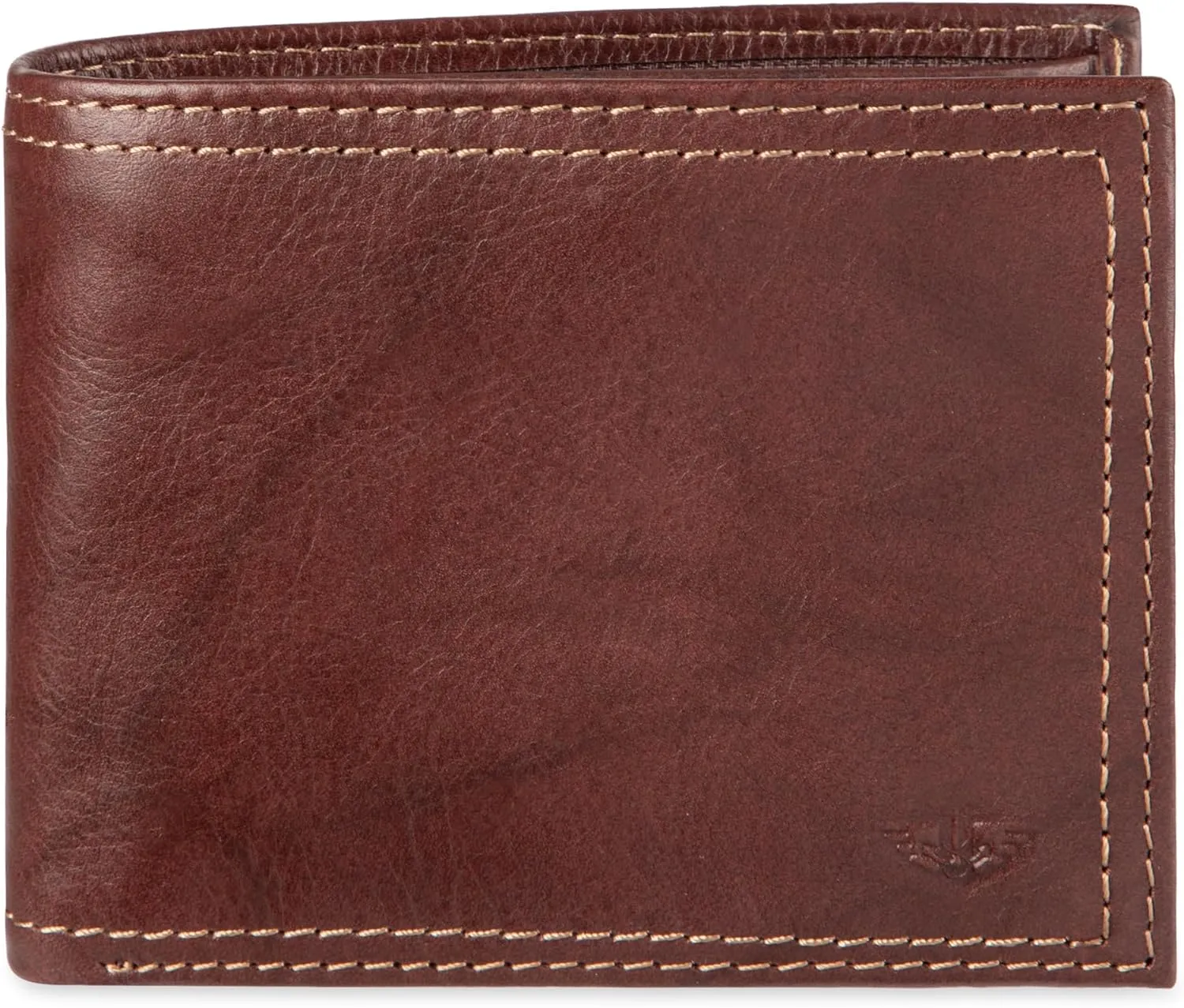 Dockers Men's Bifold Leather Wallet-Thin Slimfold Extra Capacity