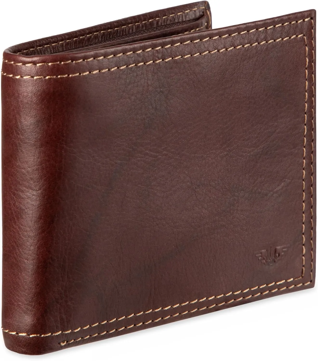 Dockers Men's Bifold Leather Wallet-Thin Slimfold Extra Capacity