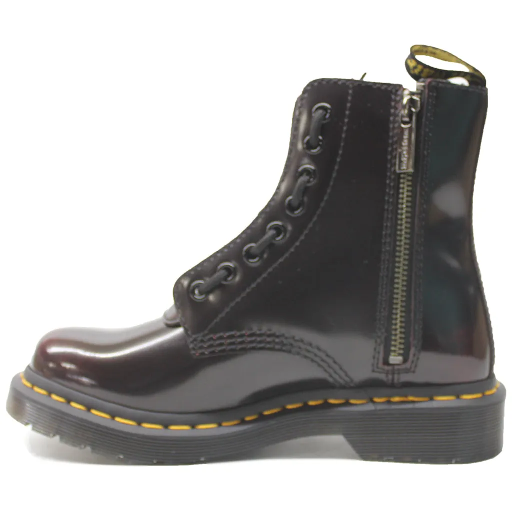 Dr. Martens 1460 Pascal Front Zip Arcadia Leather Women's Ankle Boots