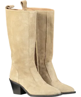 Flattered Beige Carla Suede Boots UK 5 EU 38 👠