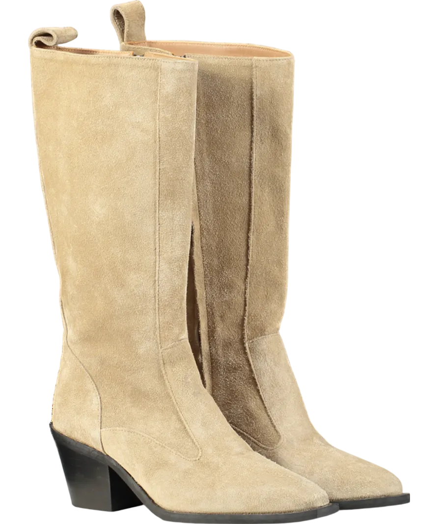 Flattered Beige Carla Suede Boots UK 5 EU 38 👠