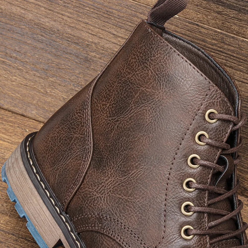 Funki Buys | Boots | Men's Faux Leather Smart Dress Boots