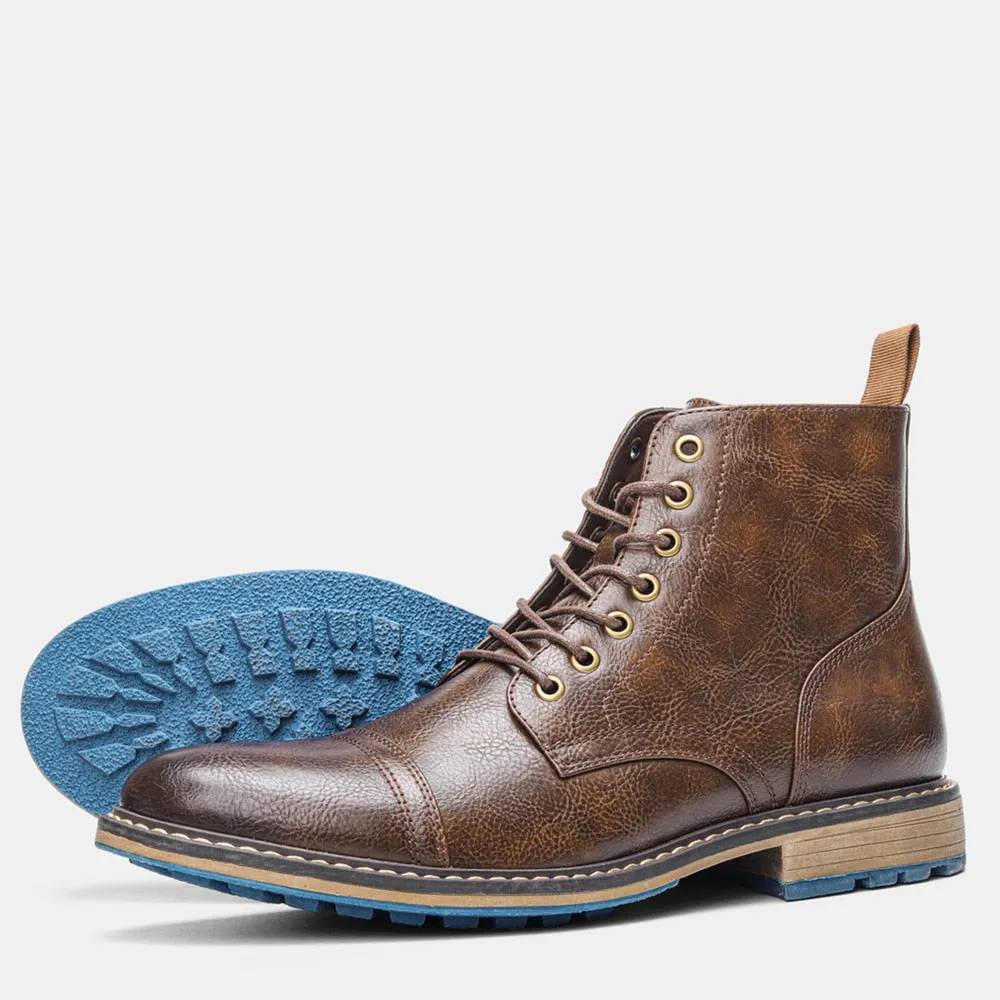 Funki Buys | Boots | Men's Faux Leather Smart Dress Boots