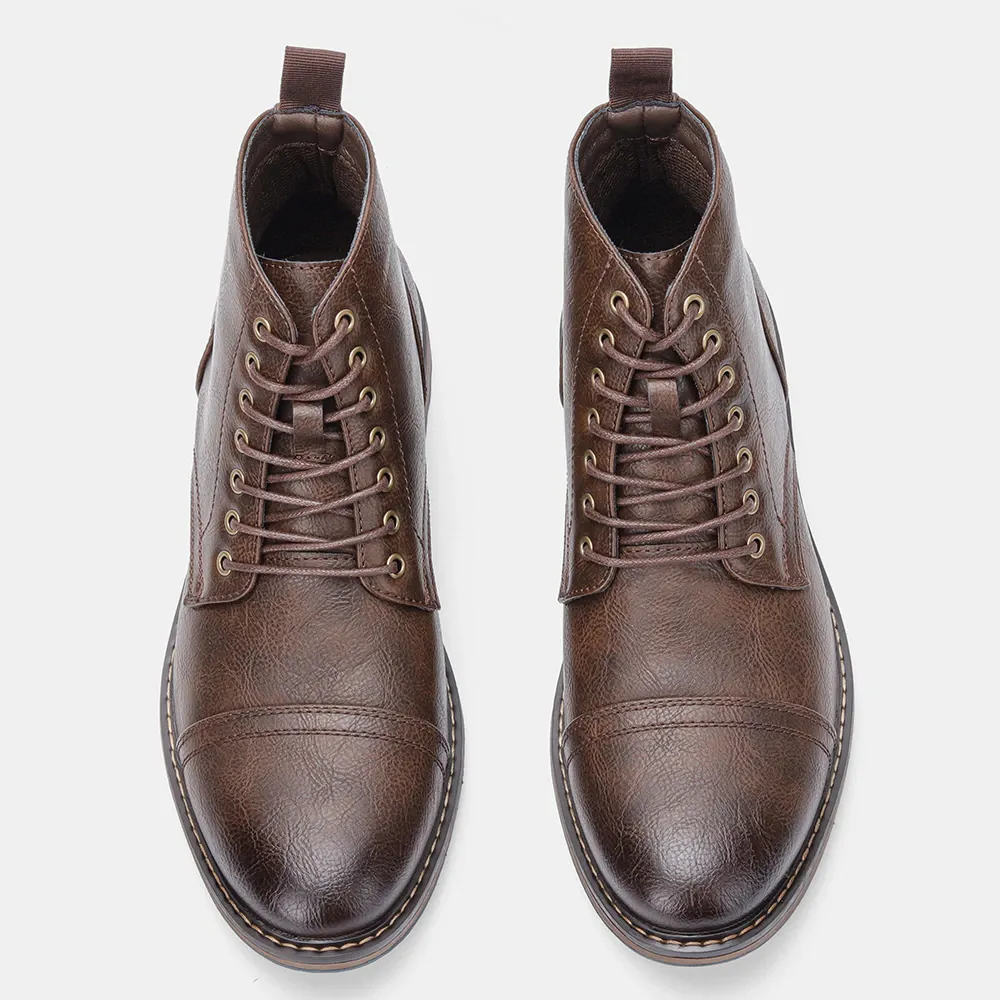 Funki Buys | Boots | Men's Faux Leather Smart Dress Boots