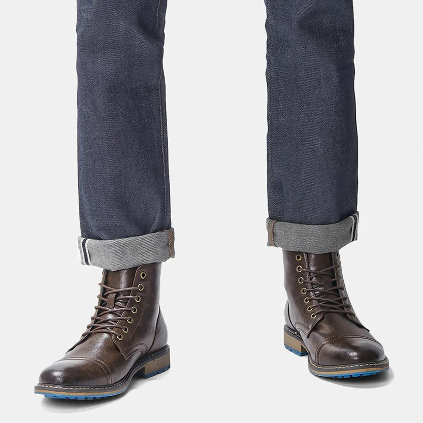 Funki Buys | Boots | Men's Faux Leather Smart Dress Boots