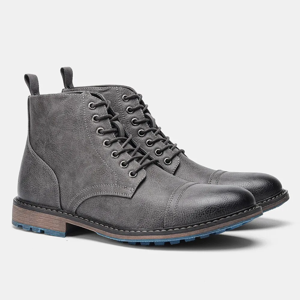 Funki Buys | Boots | Men's Faux Leather Smart Dress Boots
