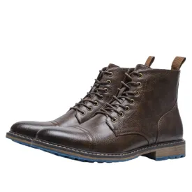 Funki Buys | Boots | Men's Faux Leather Smart Dress Boots