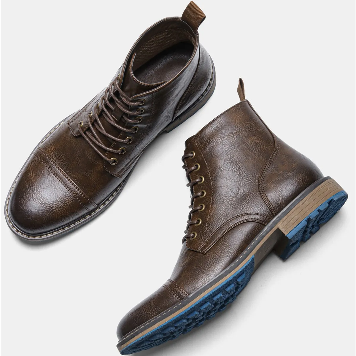 Funki Buys | Boots | Men's Faux Leather Smart Dress Boots