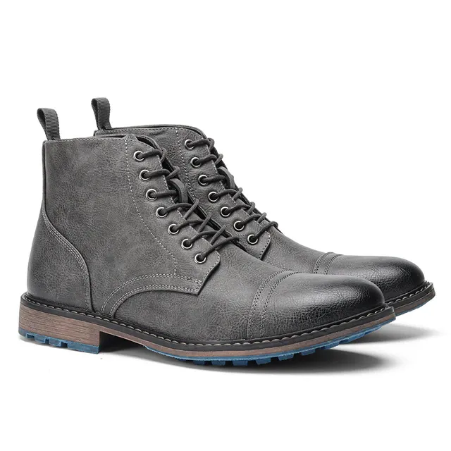 Funki Buys | Boots | Men's Faux Leather Smart Dress Boots