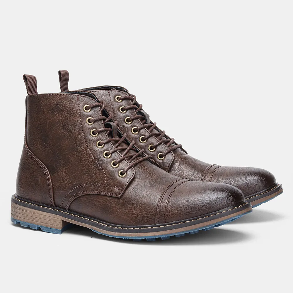 Funki Buys | Boots | Men's Faux Leather Smart Dress Boots