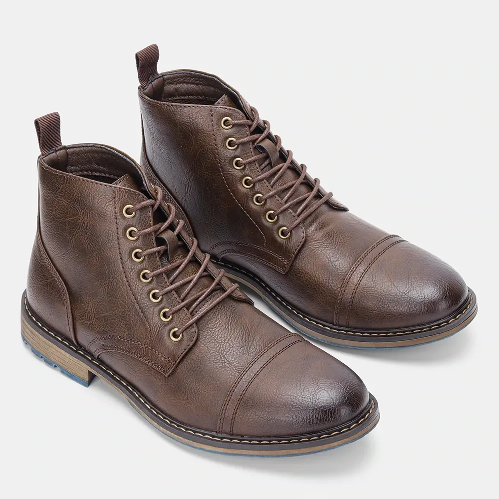 Funki Buys | Boots | Men's Faux Leather Smart Dress Boots