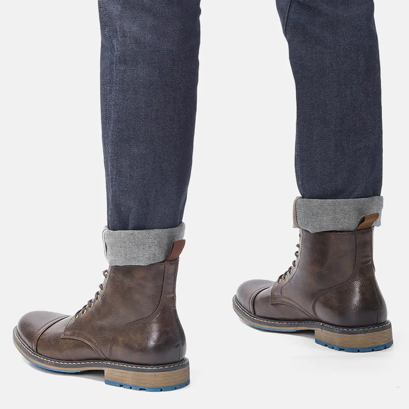 Funki Buys | Boots | Men's Faux Leather Smart Dress Boots