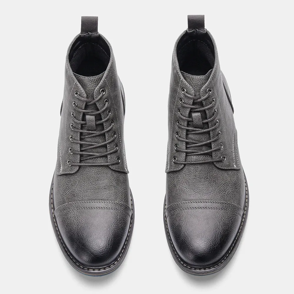Funki Buys | Boots | Men's Faux Leather Smart Dress Boots