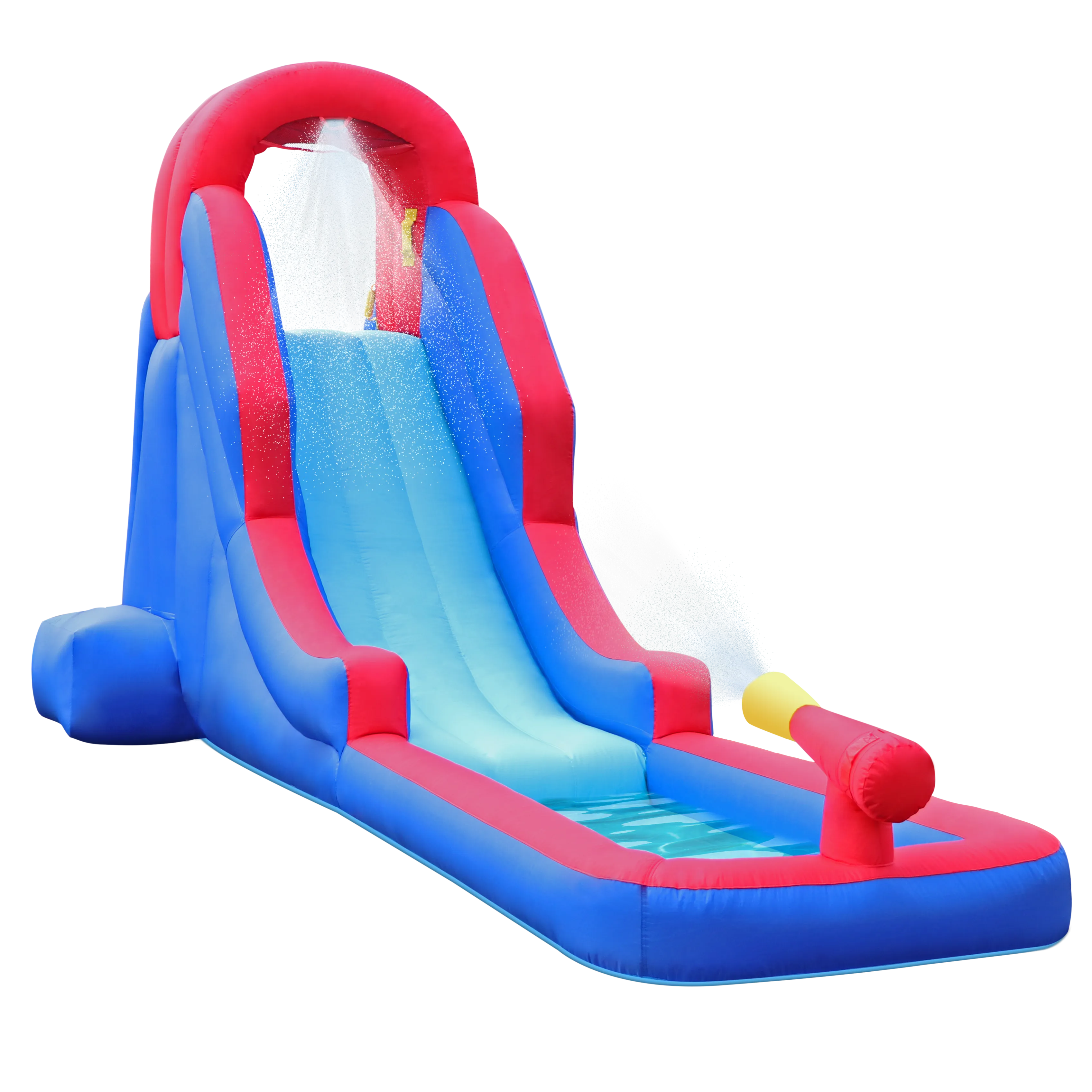 Inflatable Water Slide with Built-In Water Gun