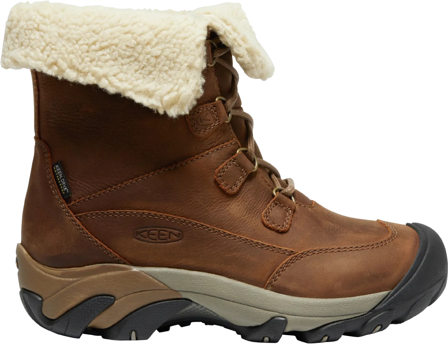 KEEN OUTDOOR WOMEN'S BETTY BOOT SHORT INSULATED 200G WATERPROOF BROWN/SHITAKE 1026716