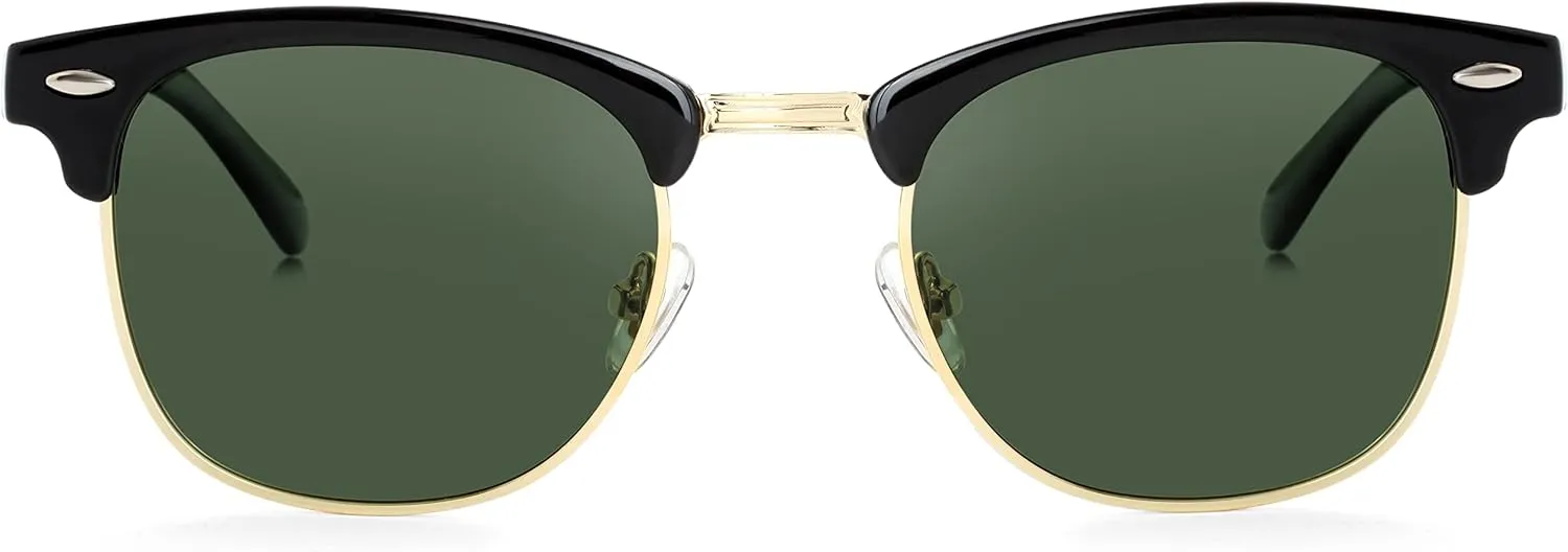 Kursan Classic Semi Rimless Polarized Sunglasses for Men Women Sports Sun Glasses