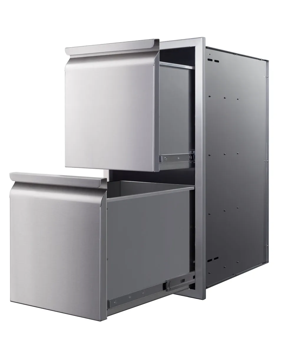 Memphis Grills 15" Double  Drawer With Soft Close