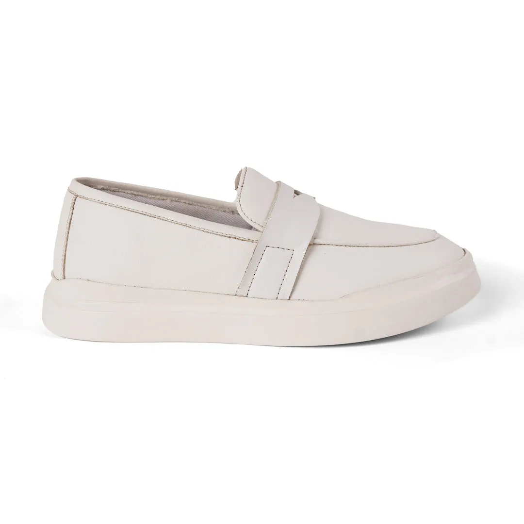 Monkstory Minimal Slip-On Sneakers - White