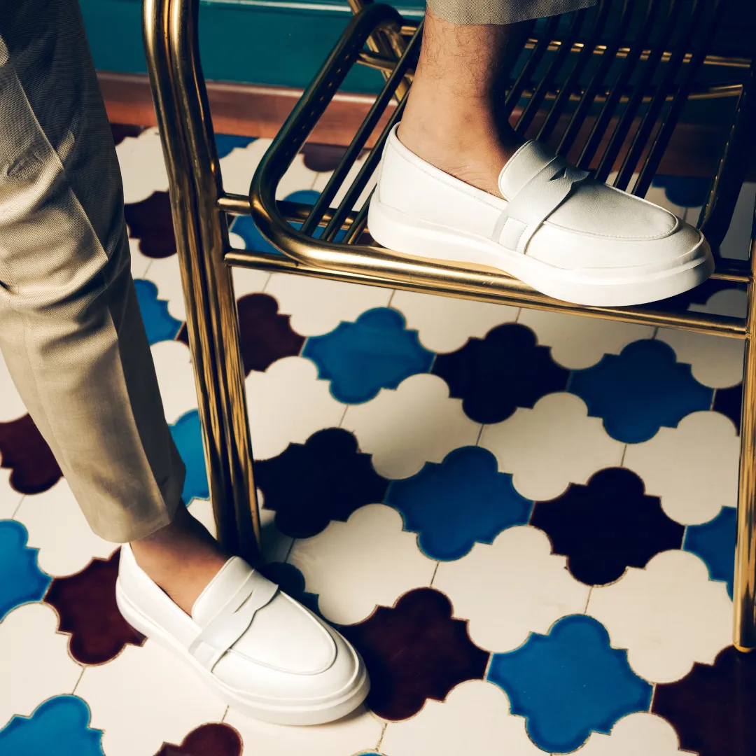 Monkstory Minimal Slip-On Sneakers - White