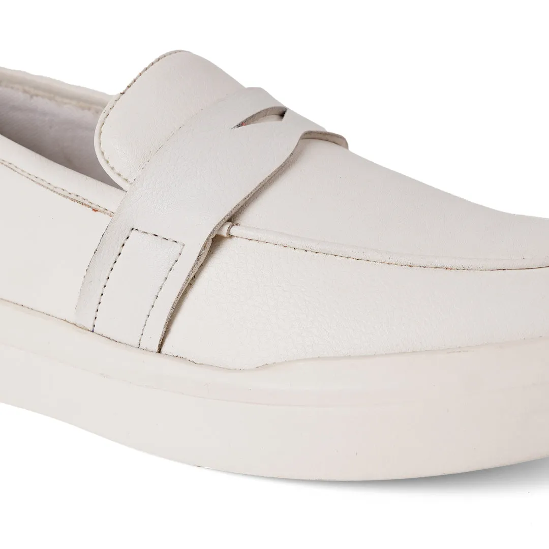 Monkstory Minimal Slip-On Sneakers - White