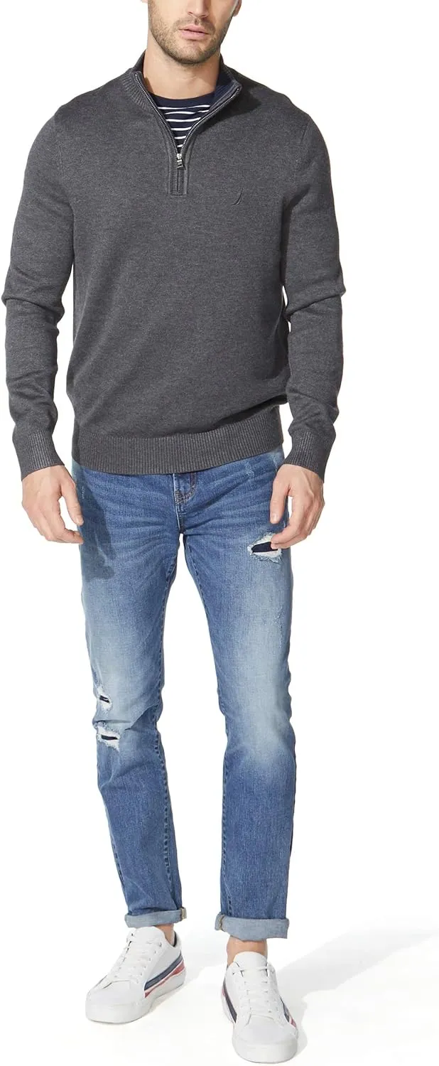 Nautica Men's Quarter-Zip Sweater