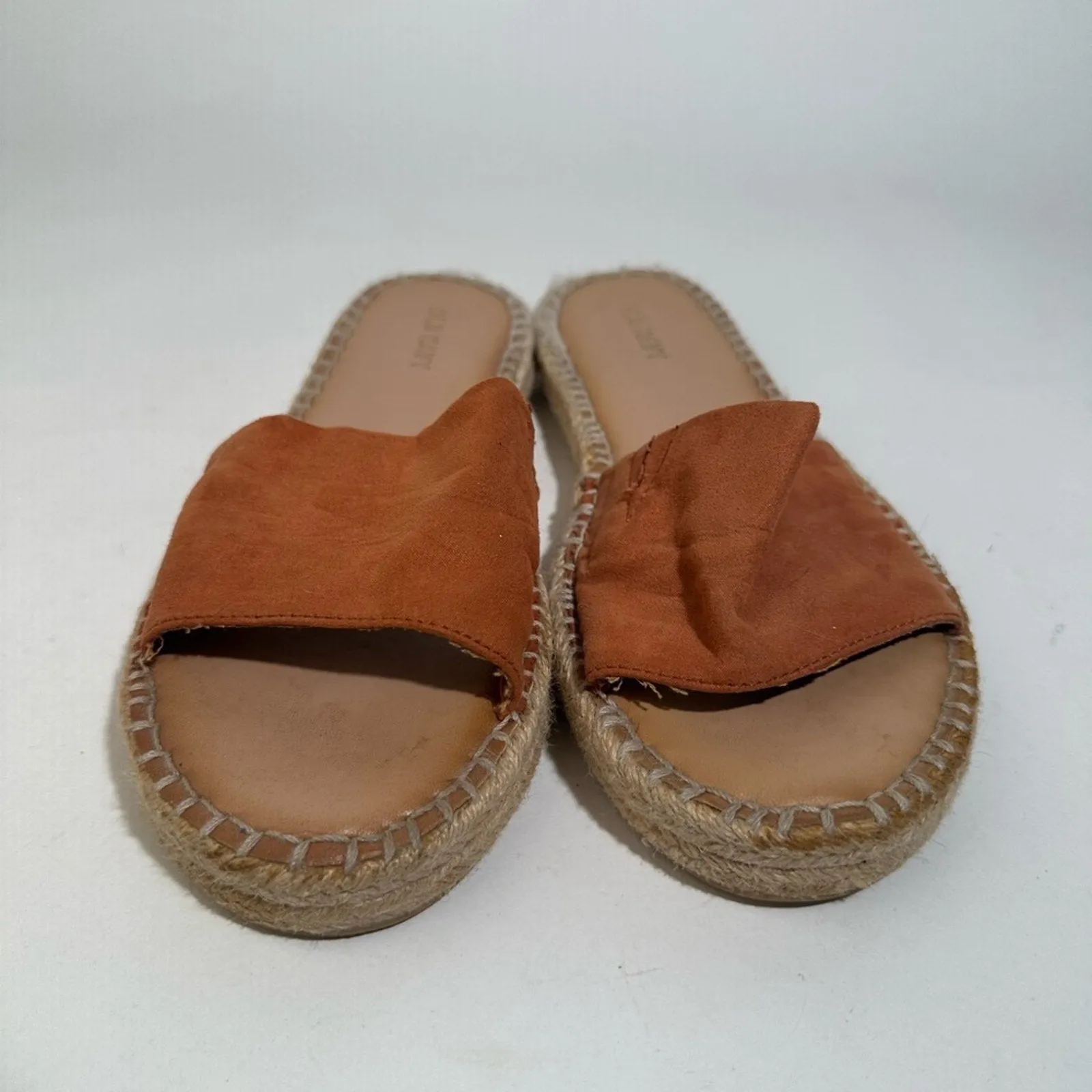 Old Navy Faux Suede Espadrille Slide Sandal