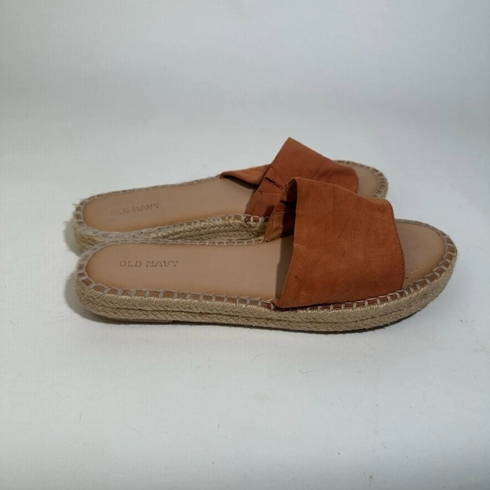 Old Navy Faux Suede Espadrille Slide Sandal