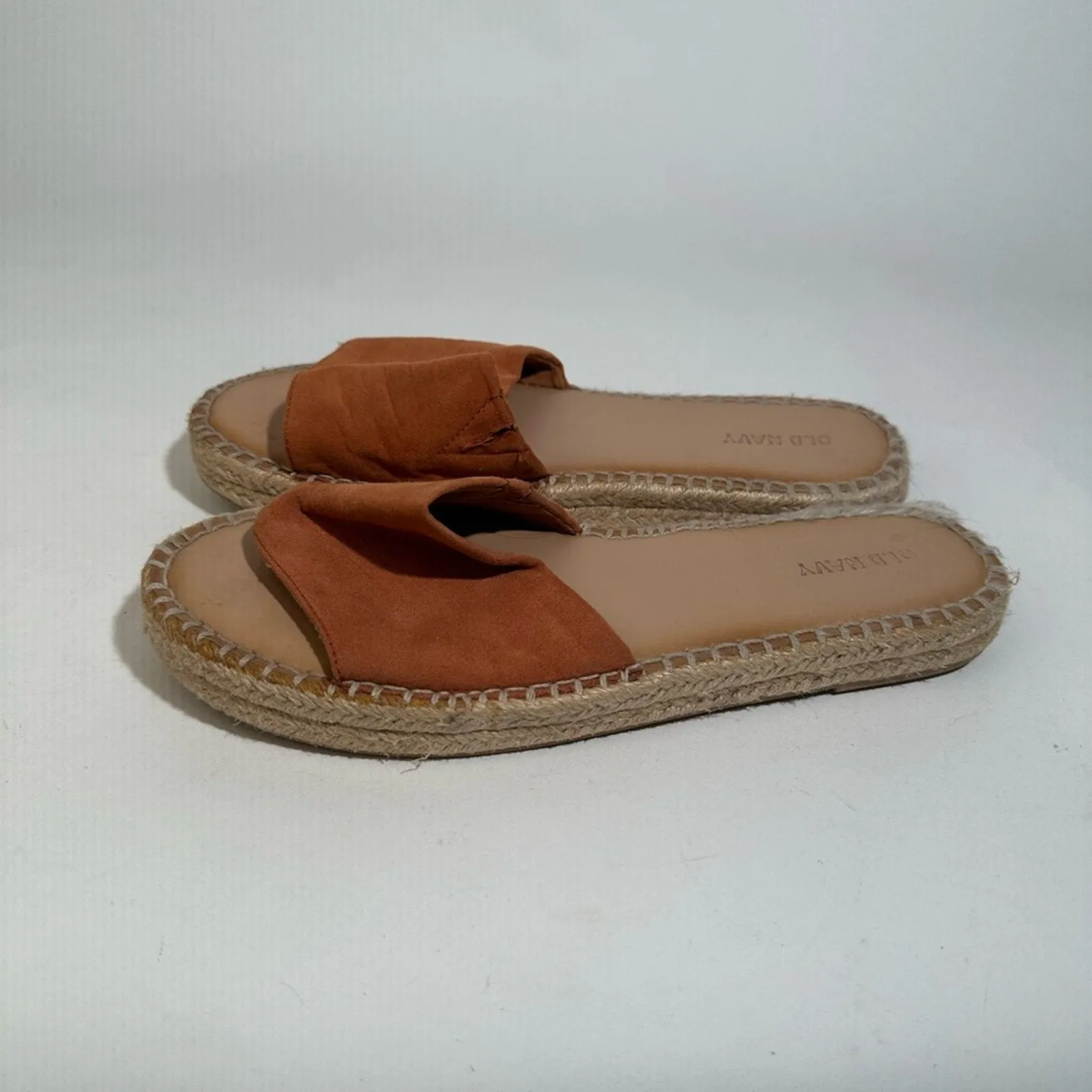Old Navy Faux Suede Espadrille Slide Sandal