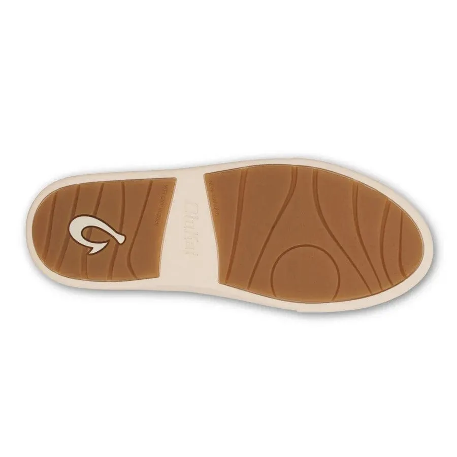 Olukai Women's Hā’upu Leather Sneakers- Mustard/Off White