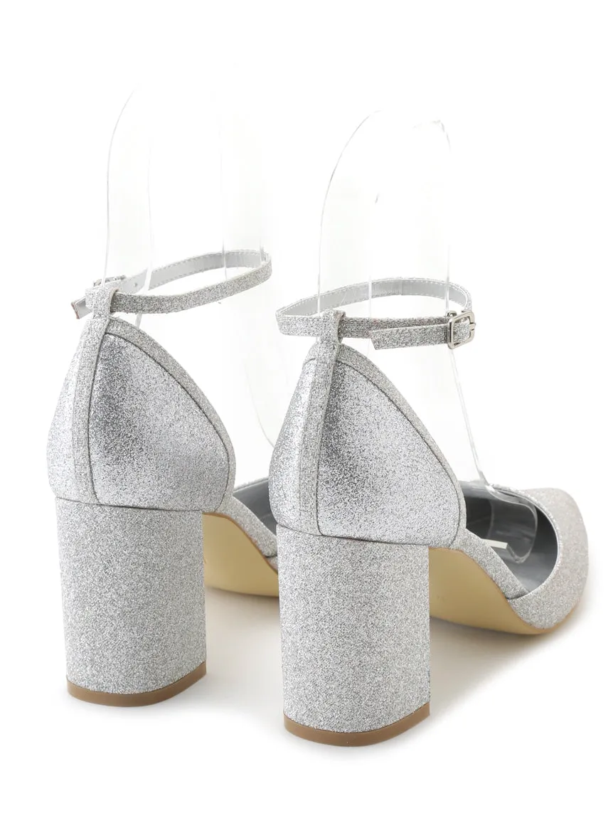 Pointed Toe Ankle Strap Heel Shoes