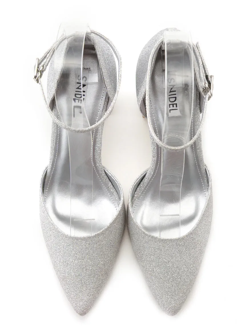 Pointed Toe Ankle Strap Heel Shoes