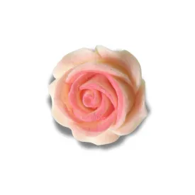 Rose flower-shaped button