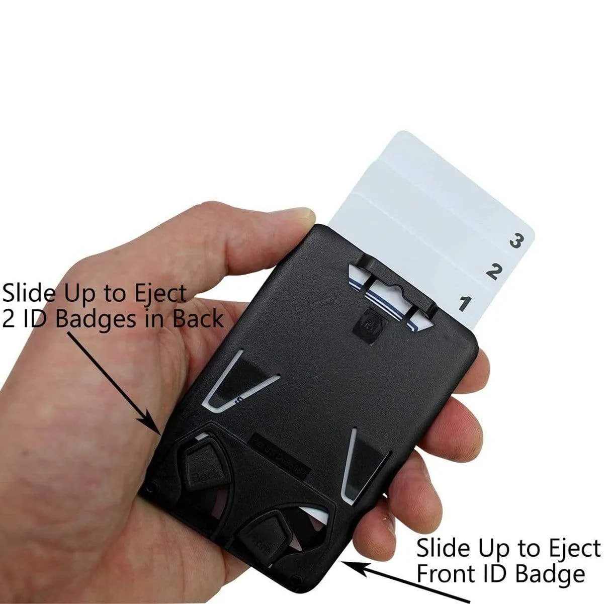 Three Card Vertical ID Badge Holder B-Holder (Holds up to 3 ID Badges)