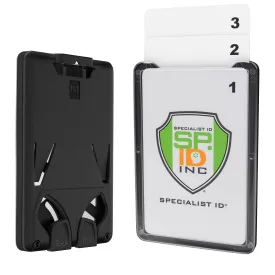 Three Card Vertical ID Badge Holder B-Holder (Holds up to 3 ID Badges)