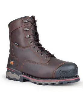 Timberland Pro Men’s Boondock 8-Inch Insulated, Waterproof, Safety Toe Work Boots - Brown