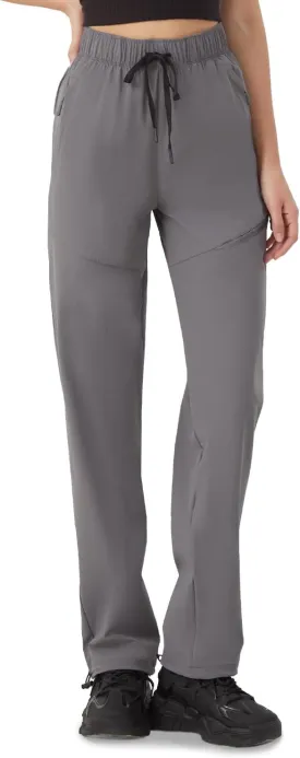 Zylioo 32"/34" Inseam Women's Tall Hiking Pants, Lightweight Quick Dry Cargo Pants with Zipper Pockets for Outdoor Activities